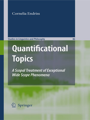 cover image of Quantificational Topics